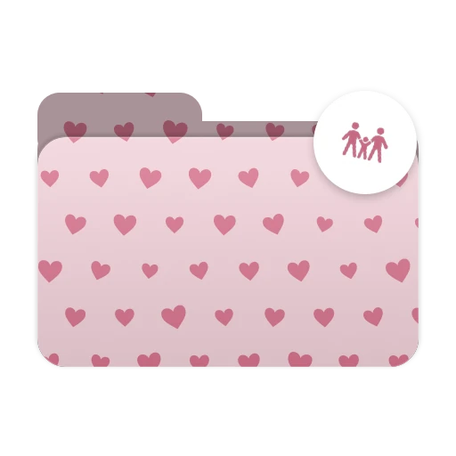 Ordnersymbol „Familie“, Stil Muster