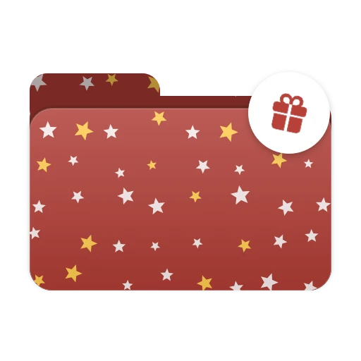 Ordnersymbol „Geschenke“, Stil Muster