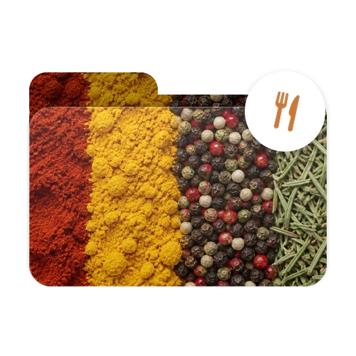 Ordnersymbol „Kochen“, Stil KI-Foto